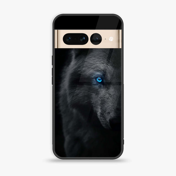 Google Pixel 7 Pro - Wolf Series Design 9 - Premium Printed Glass soft Bumper shock Proof Case CS-24868 CS-25478