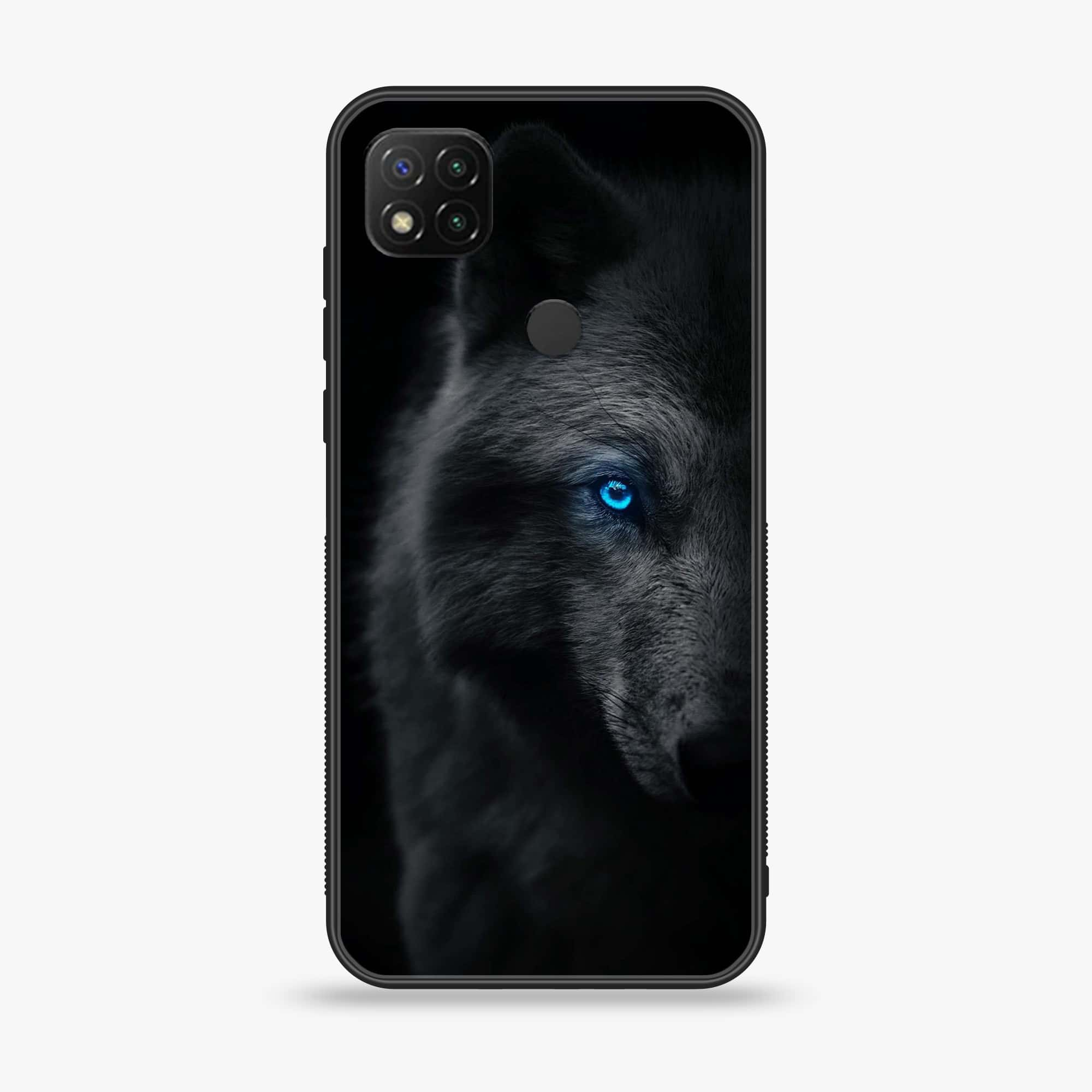 Xiaomi Redmi 9C - Wolf Series - Premium Printed Glass soft Bumper shock Proof Case