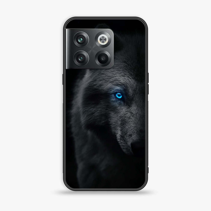 Oneplus 10T Wolf Design 9 Premium Metal Printed soft Bumper Shock Proof Case CS-15647