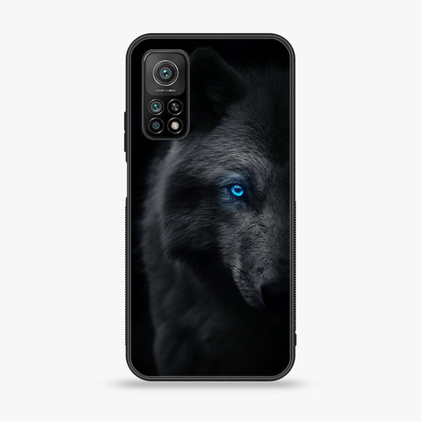 Xiaomi Mi 10T /10T Pro Wolf Design 9 Premium Printed Glass soft Bumper shock Proof Case CS-27634