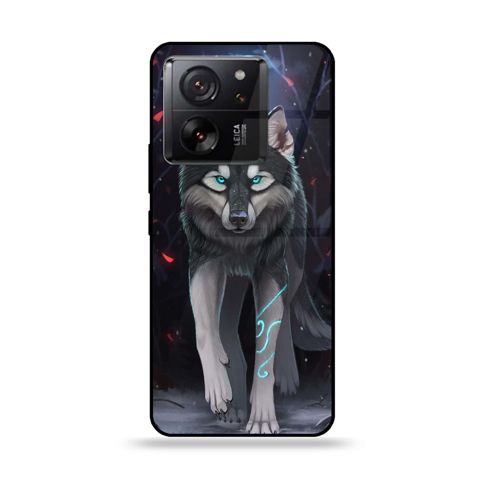 Xiaomi 13T Pro - Wolf Series - Premium Printed Glass soft Bumper shock Proof Case