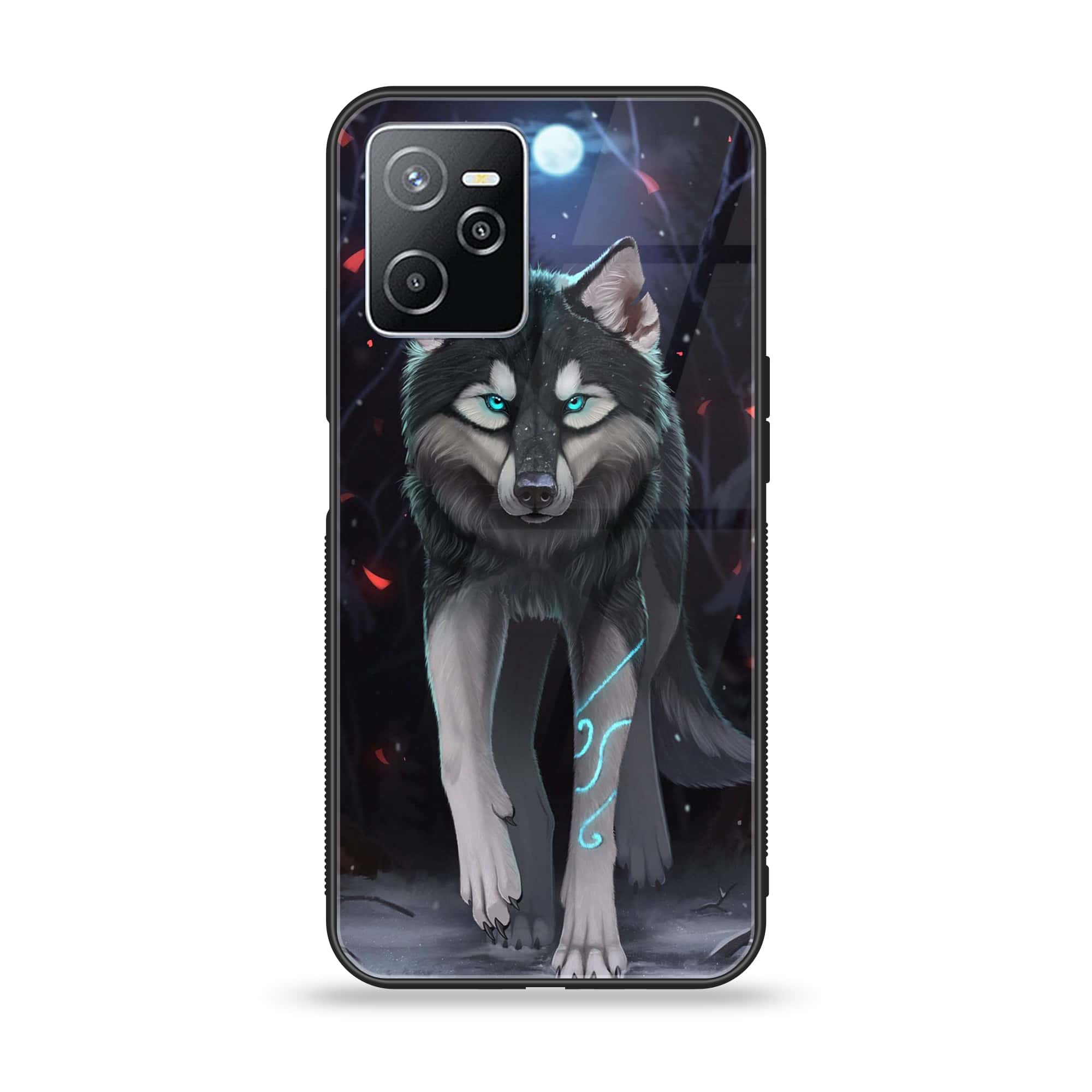 Realme Narzo 50A Prime - Wolf Series - Premium Printed Glass soft Bumper shock Proof Case