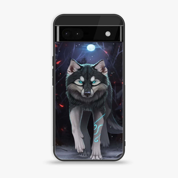 Google Pixel 6A - Wolf Design 8  - Premium Metal Printed soft Bumper Shock Proof Case CS-36273