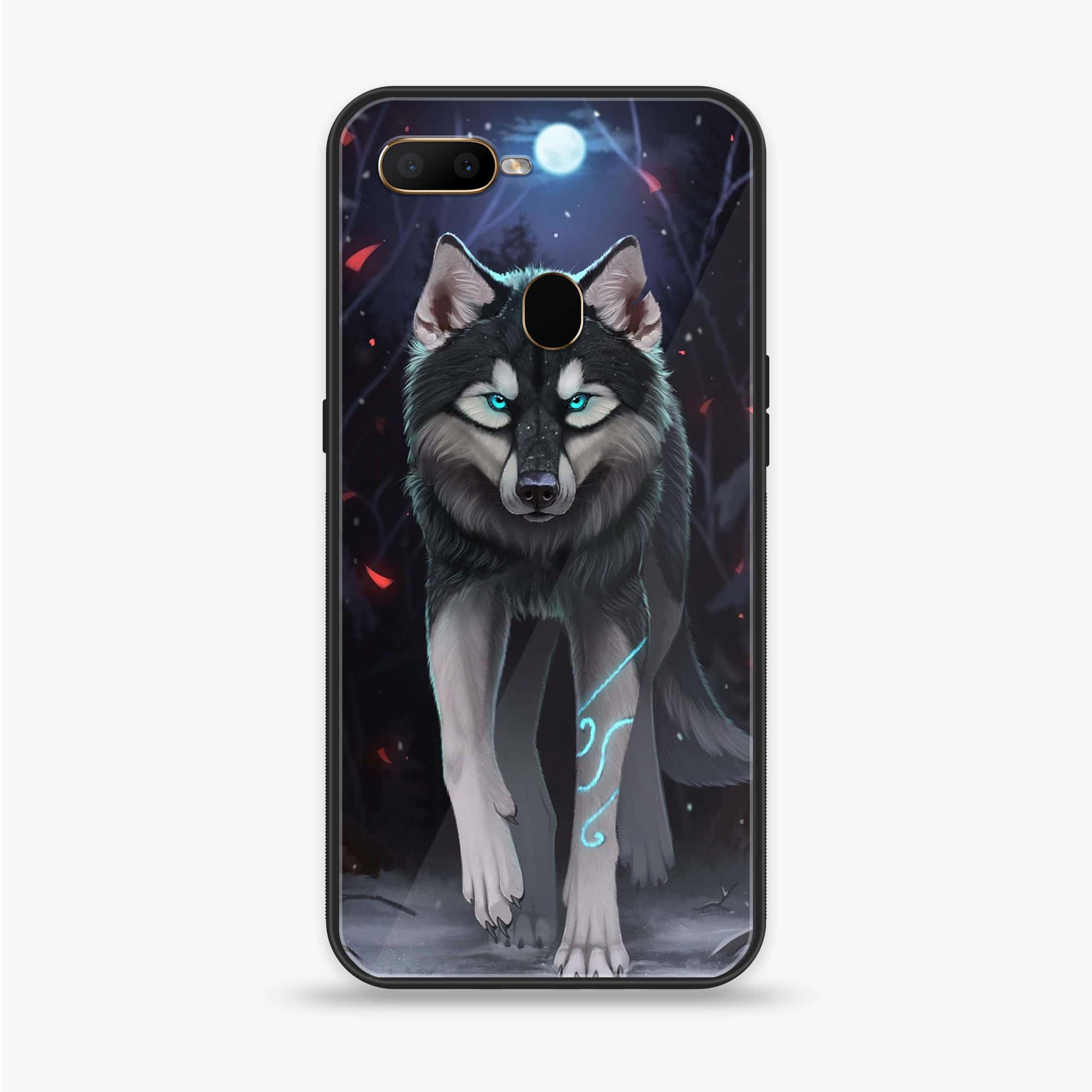 Oppo A12  - Wolf Series - Premium Printed soft Bumper shock Proof Case