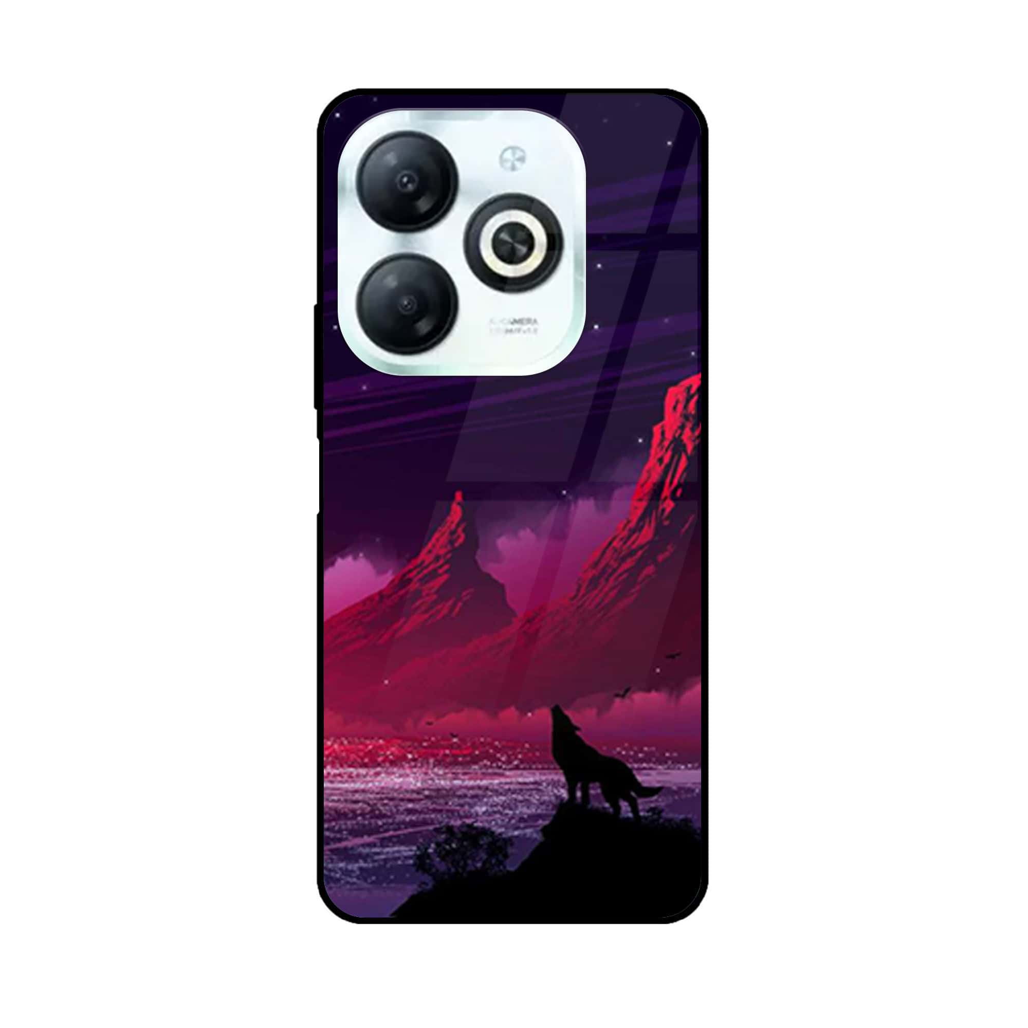 Tecno Spark 20 - Wolf Series - Premium Printed Glass soft Bumper shock Proof Case