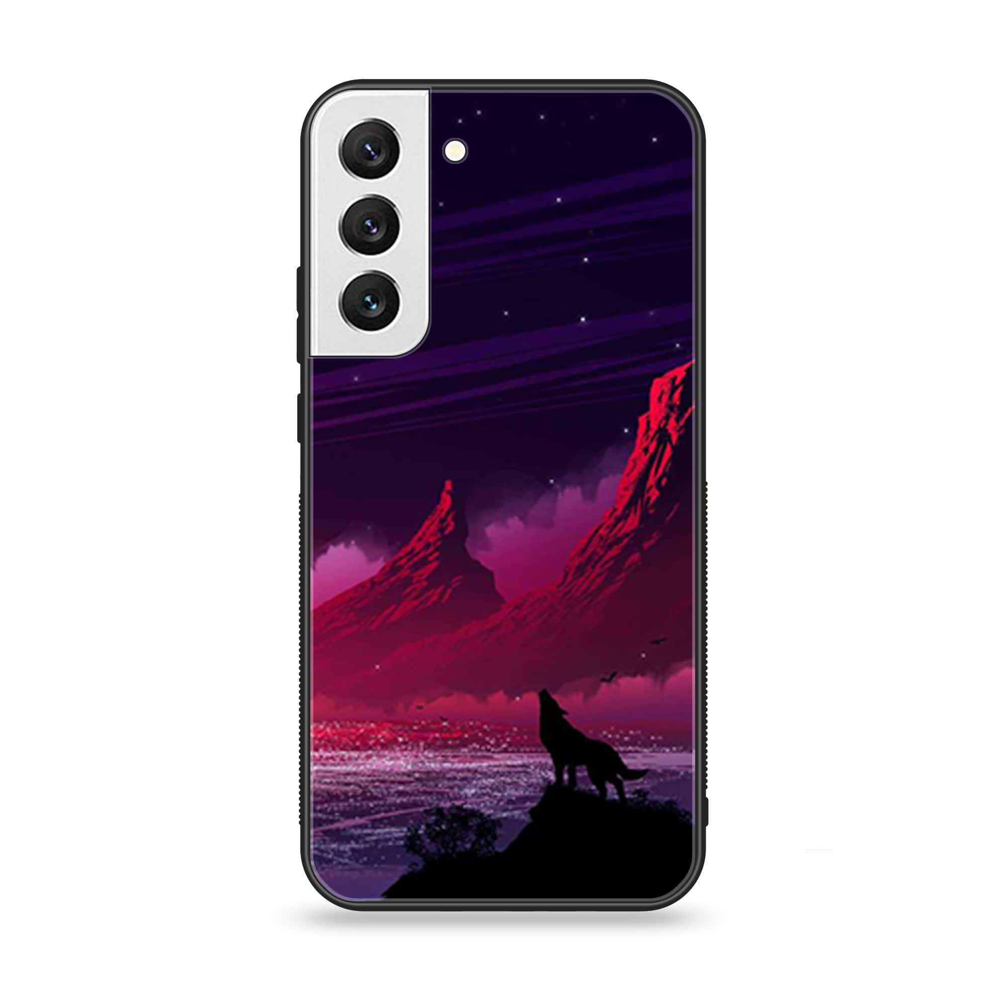 Samsung Galaxy S22 Plus - Wolf Series - Premium Metal Printed soft Bumper shock Proof Case