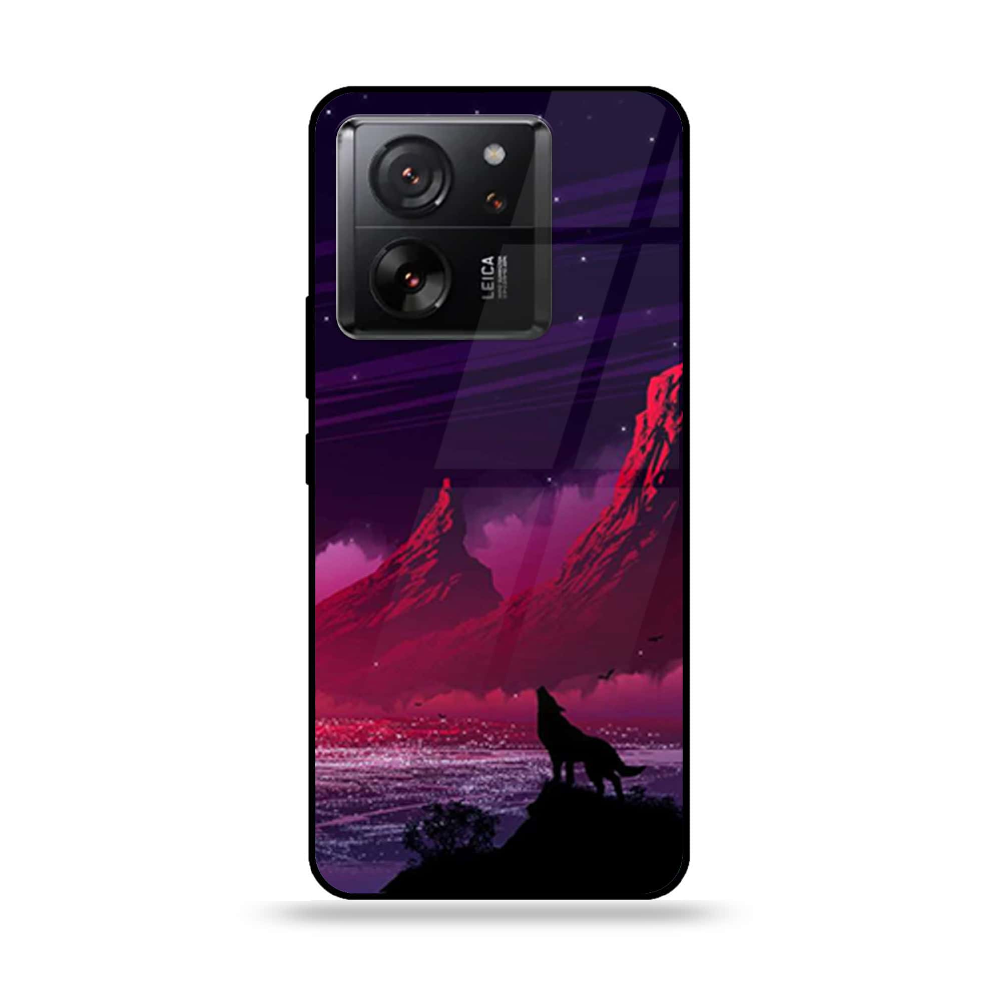 Xiaomi 13T Pro - Wolf Series - Premium Printed Glass soft Bumper shock Proof Case