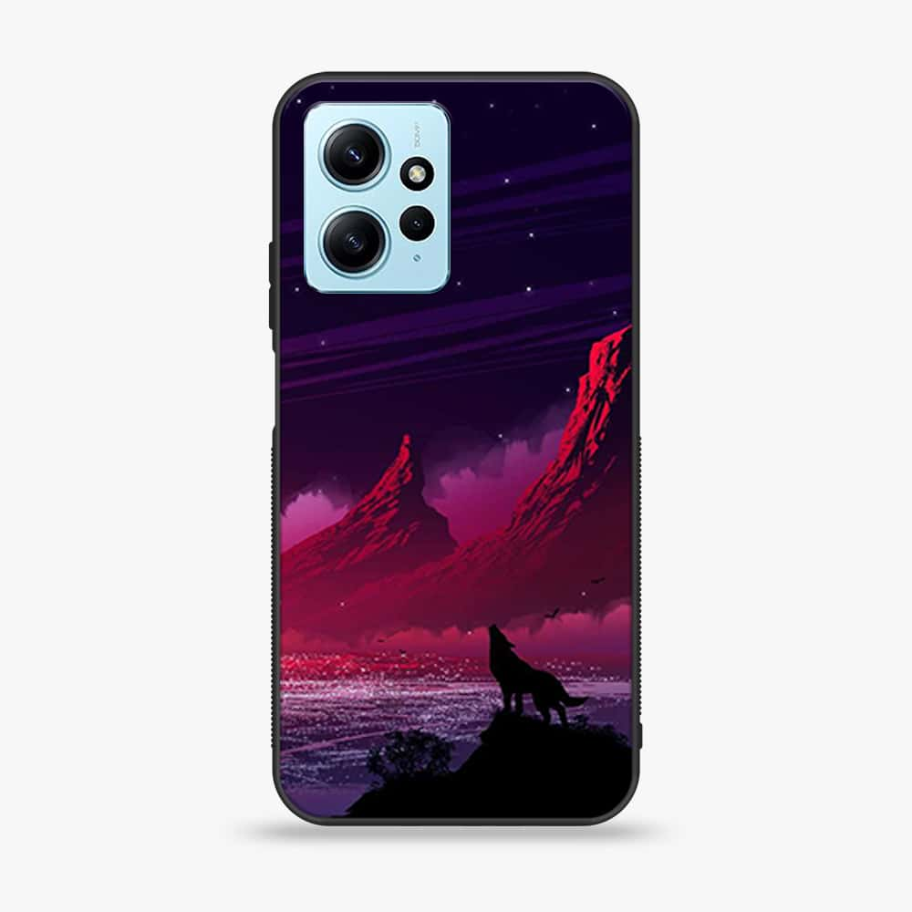 Xiaomi Redmi Note 12 - Wolf Series - Premium Printed Glass soft Bumper shock Proof Case