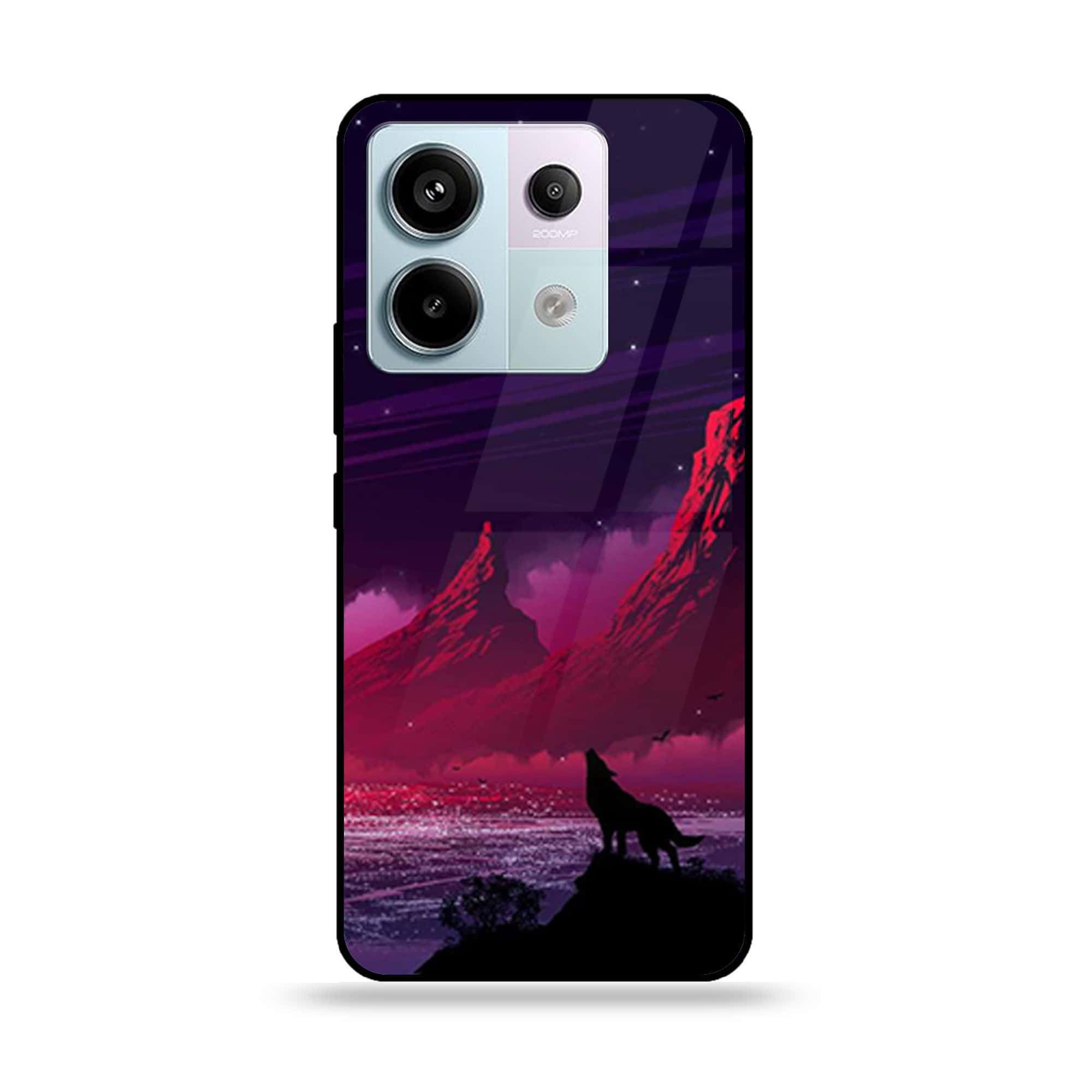 Redmi Note 13 - Wolf Series - Premium Metal Printed soft Bumper shock Proof Case