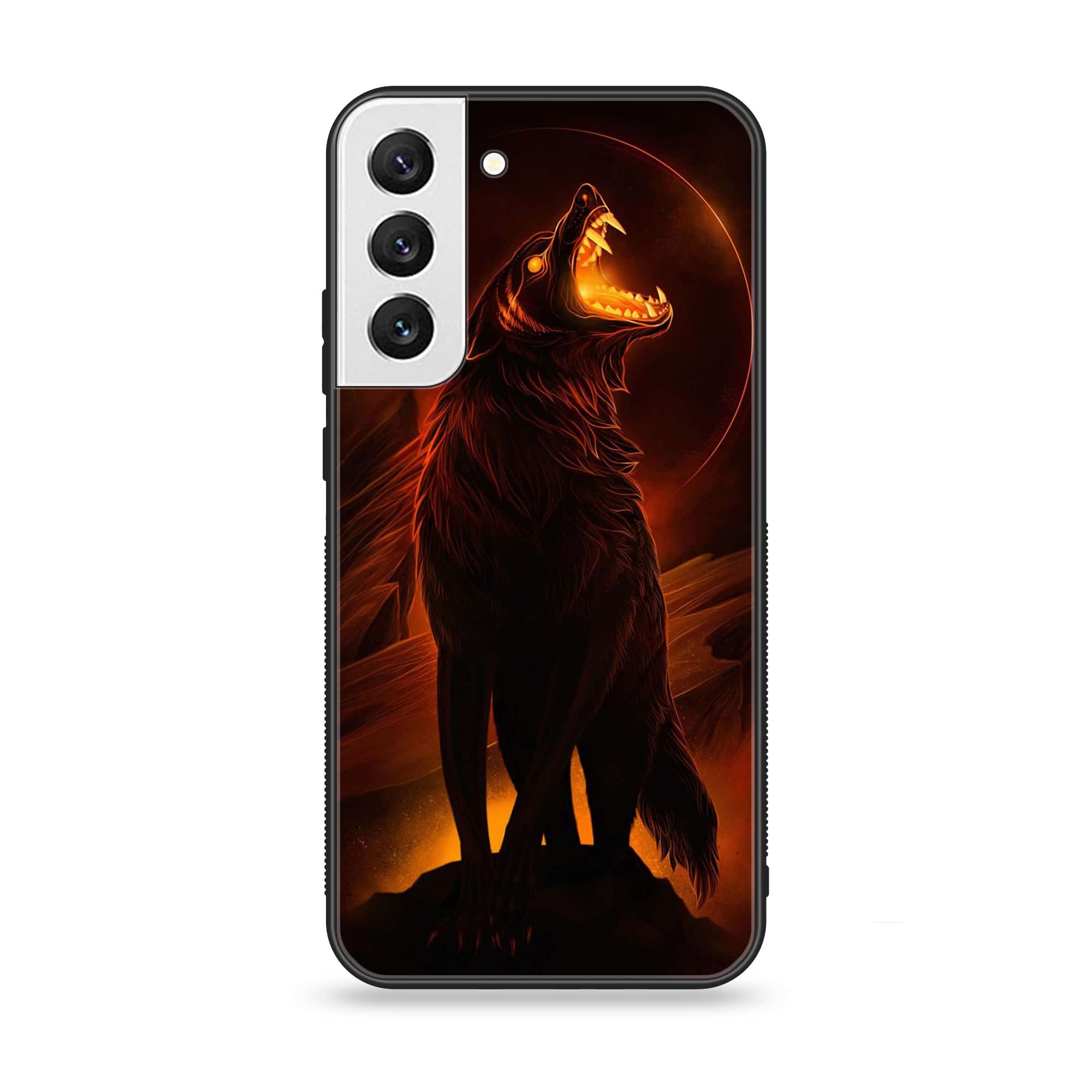 Samsung Galaxy S22 Plus - Wolf Series - Premium Metal Printed soft Bumper shock Proof Case