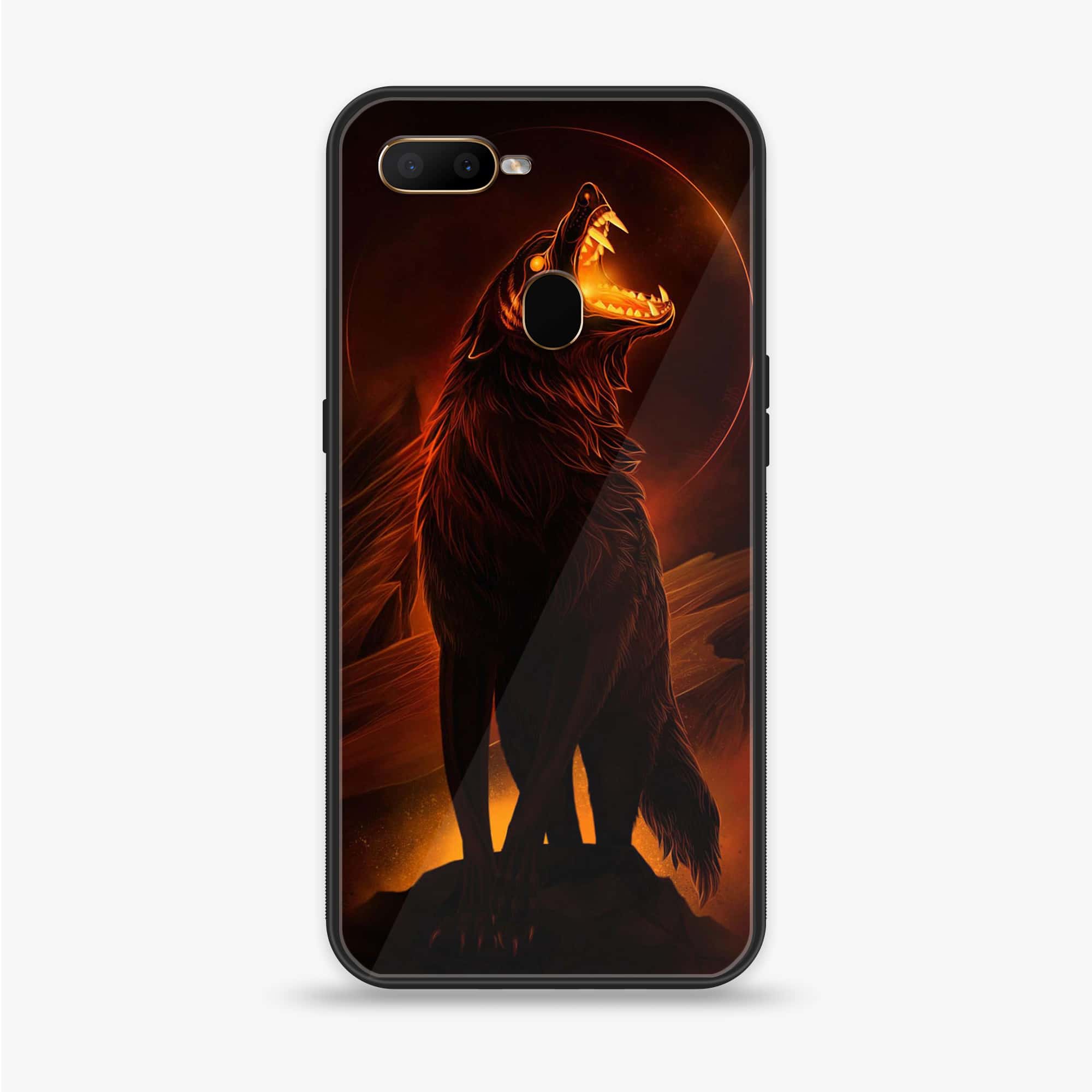 Oppo A12  - Wolf Series - Premium Printed soft Bumper shock Proof Case