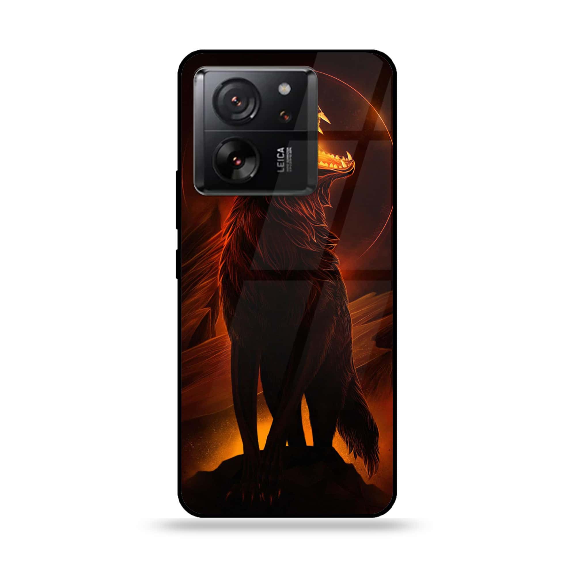 Xiaomi 13T Pro - Wolf Series - Premium Printed Glass soft Bumper shock Proof Case