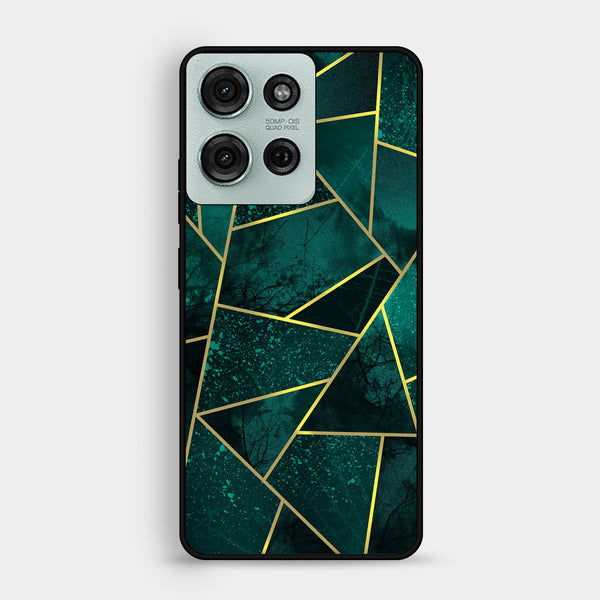 Motorola Moto G75 - Geometric Design 9 - Premium Metal Printed Soft Bumper Shock Proof Case