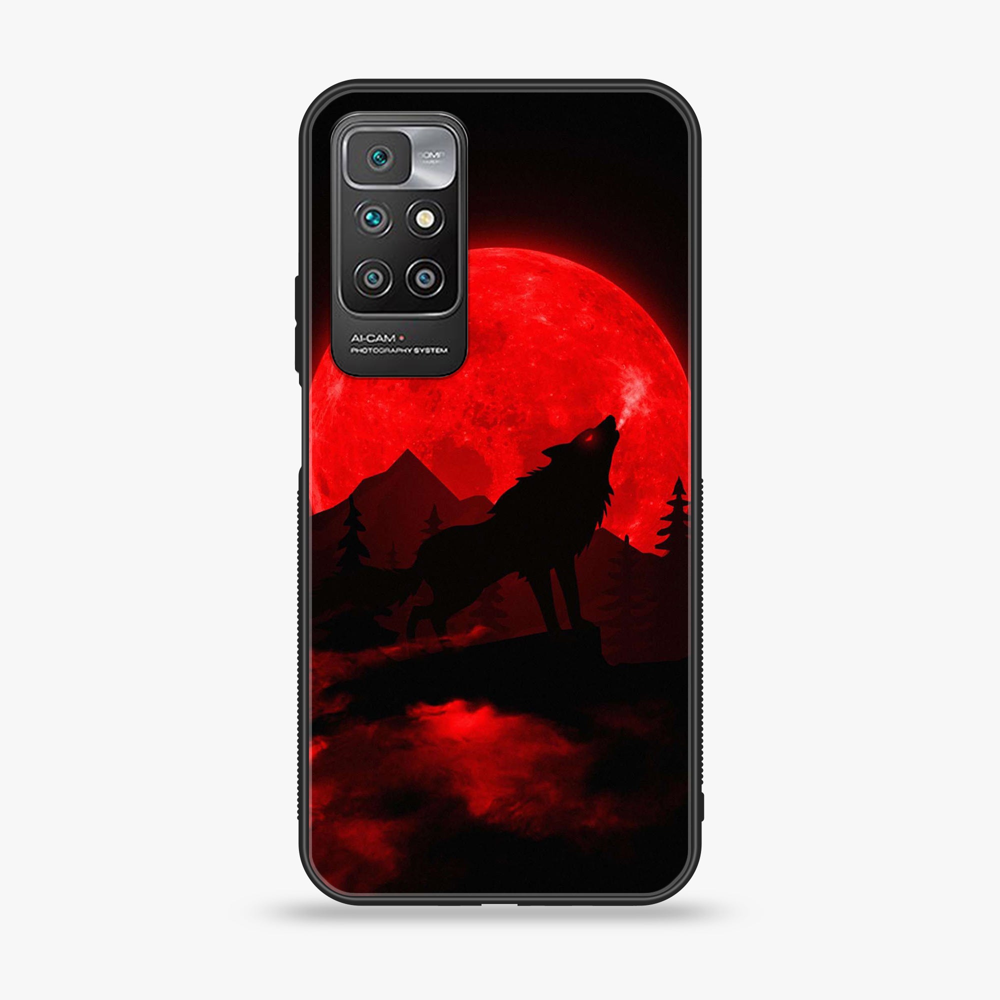 Redmi 10 - Wolf Series - Soft Bumper shock Proof Glass Case