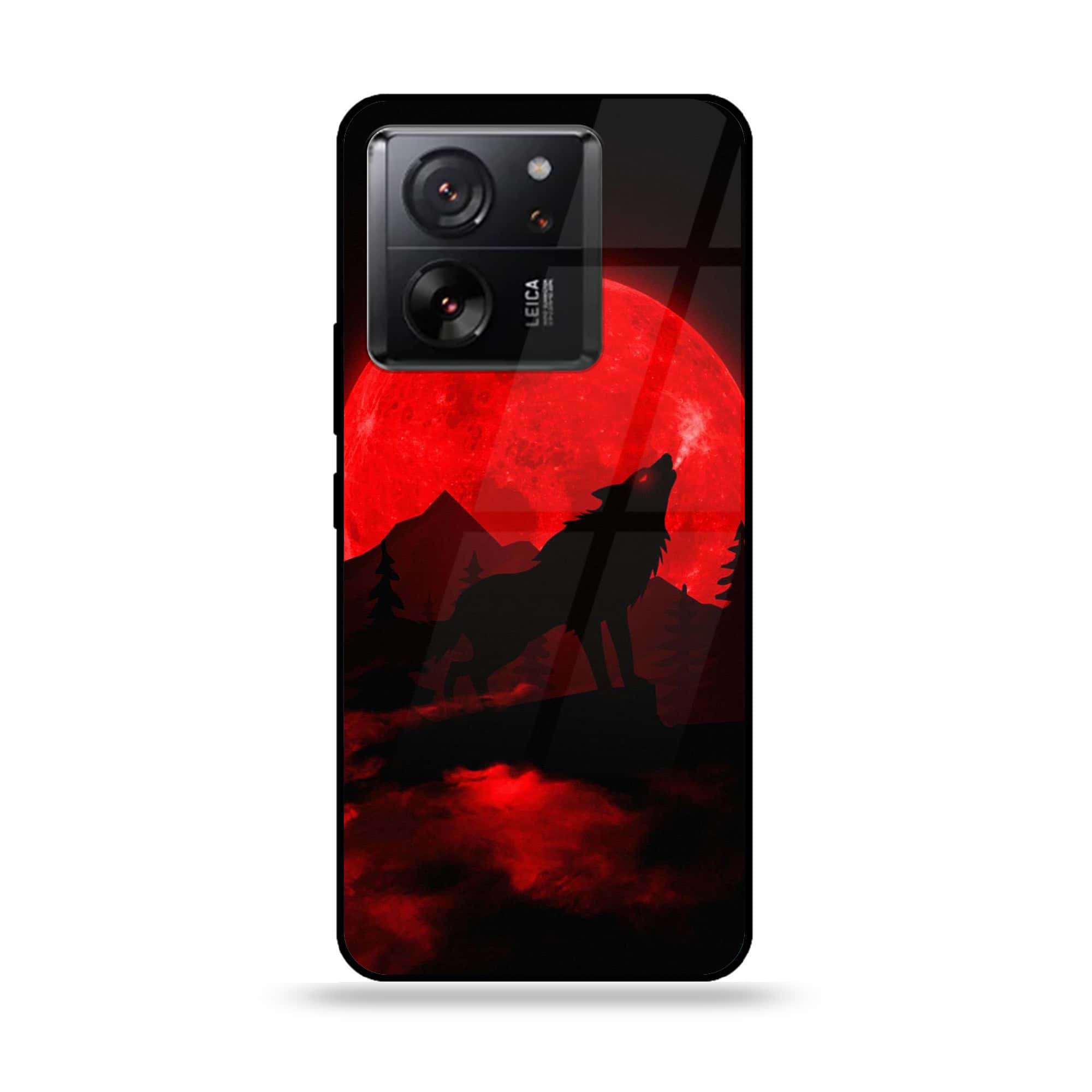 Xiaomi 13T Pro - Wolf Series - Premium Printed Glass soft Bumper shock Proof Case