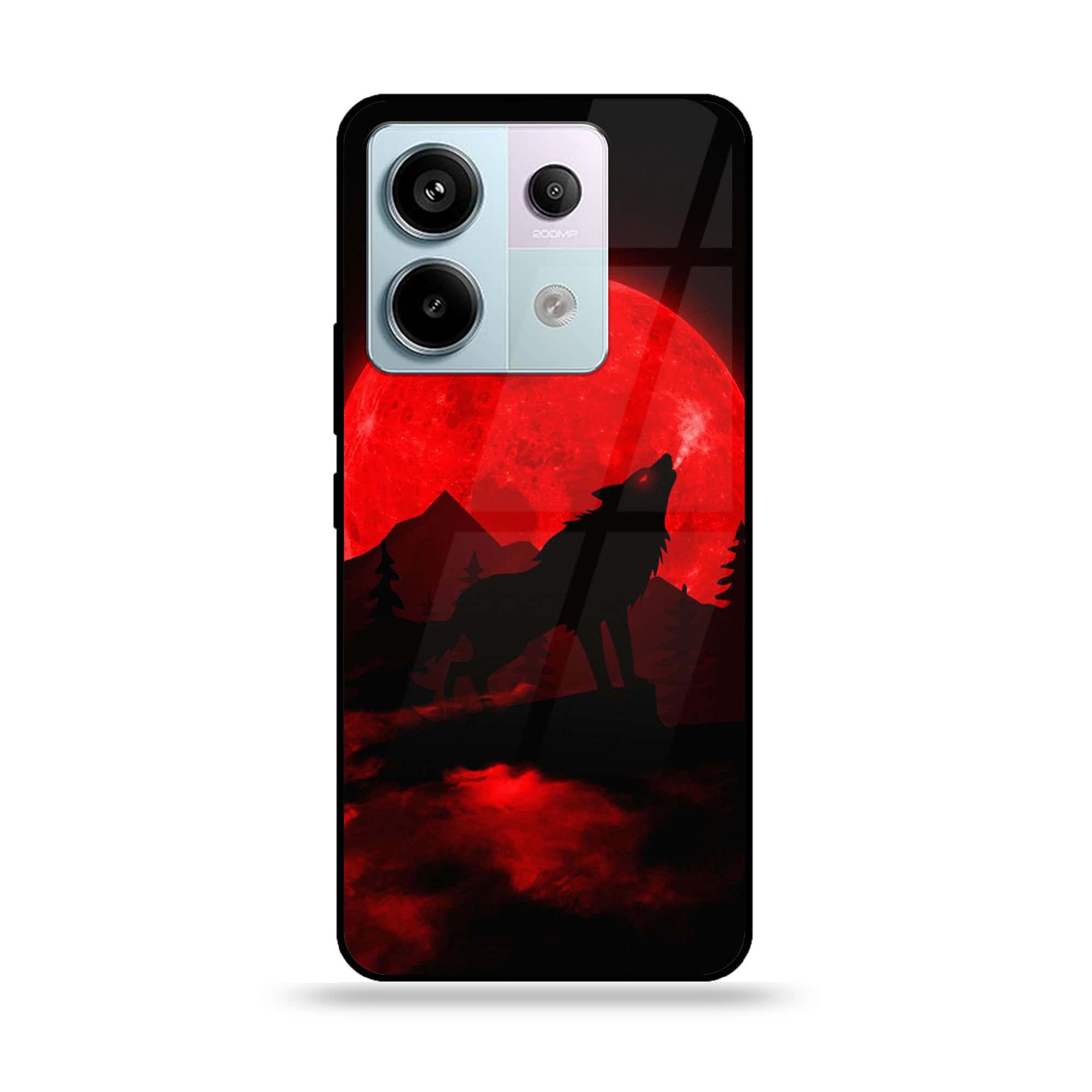 Redmi Note 13 - Wolf Series - Premium Metal Printed soft Bumper shock Proof Case