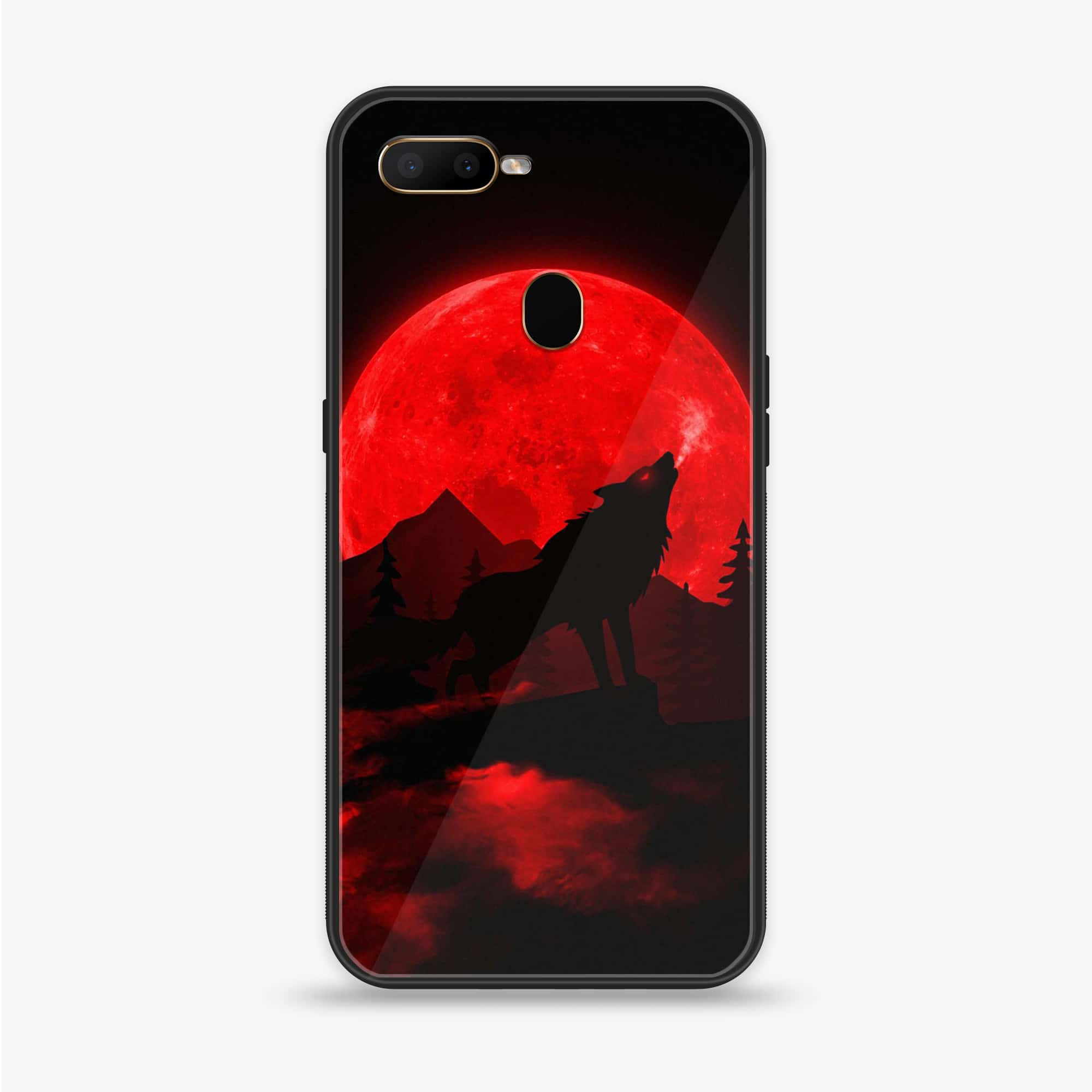 Oppo F9 - Wolf Series - Premium Printed Glass soft Bumper shock Proof Case