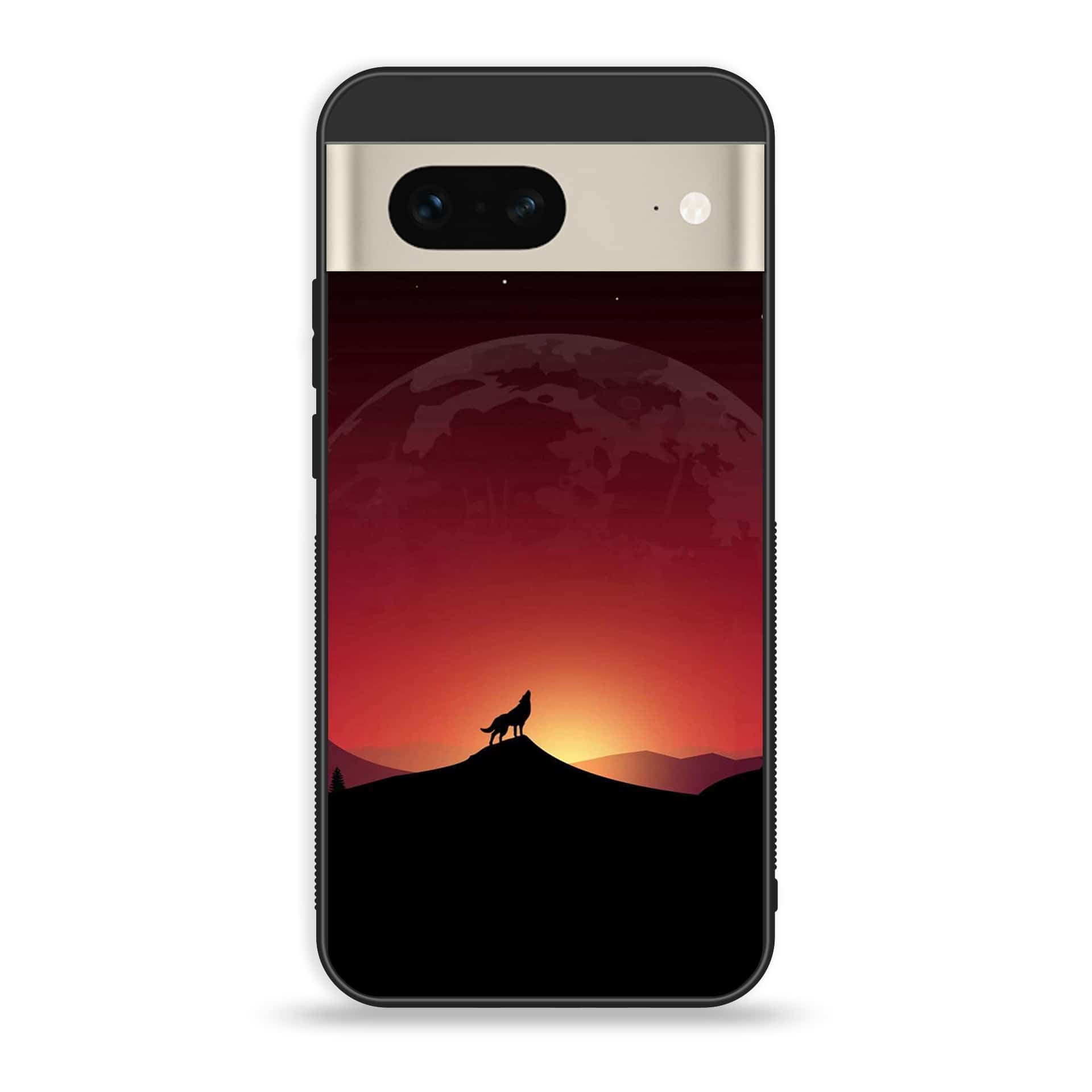 Google Pixel 7a  - Wolf Series - Premium Printed soft Bumper Shock Proof Case