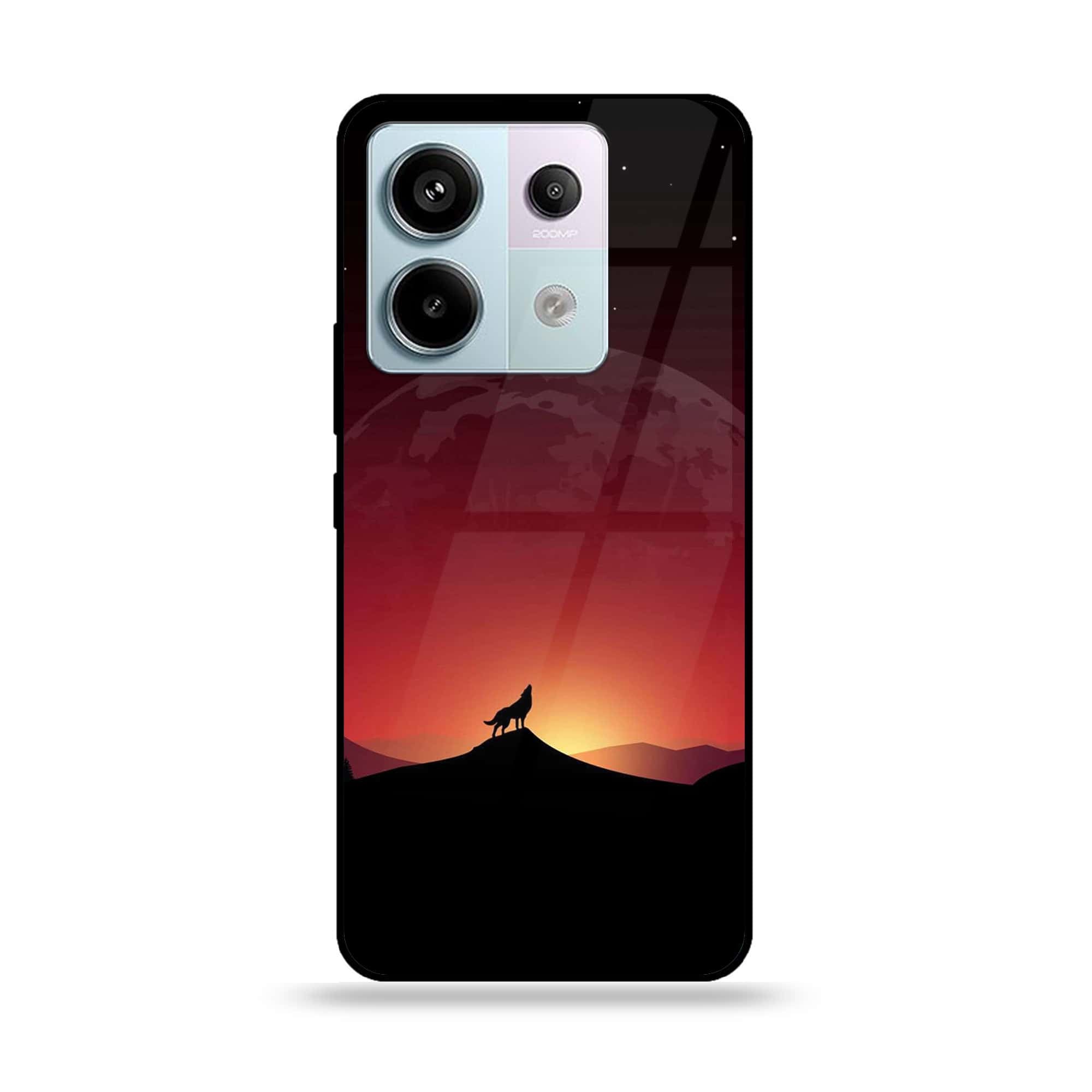 Redmi Note 13 - Wolf Series - Premium Metal Printed soft Bumper shock Proof Case