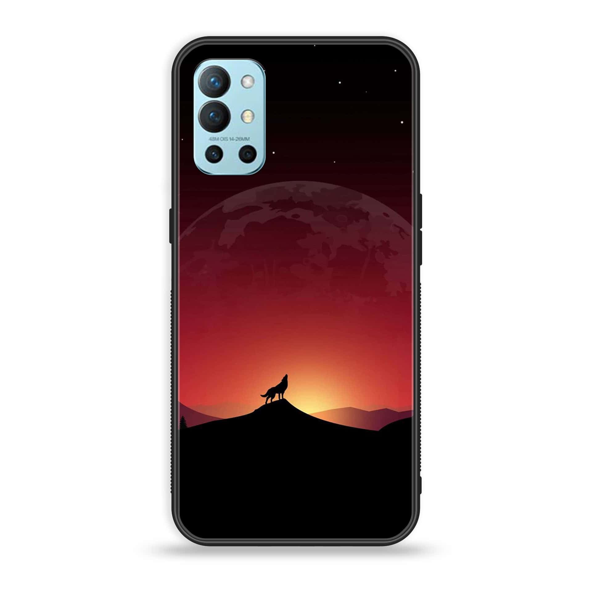 OnePlus 9R - Wolf Series - Premium Printed Glass soft Bumper shock Proof Case