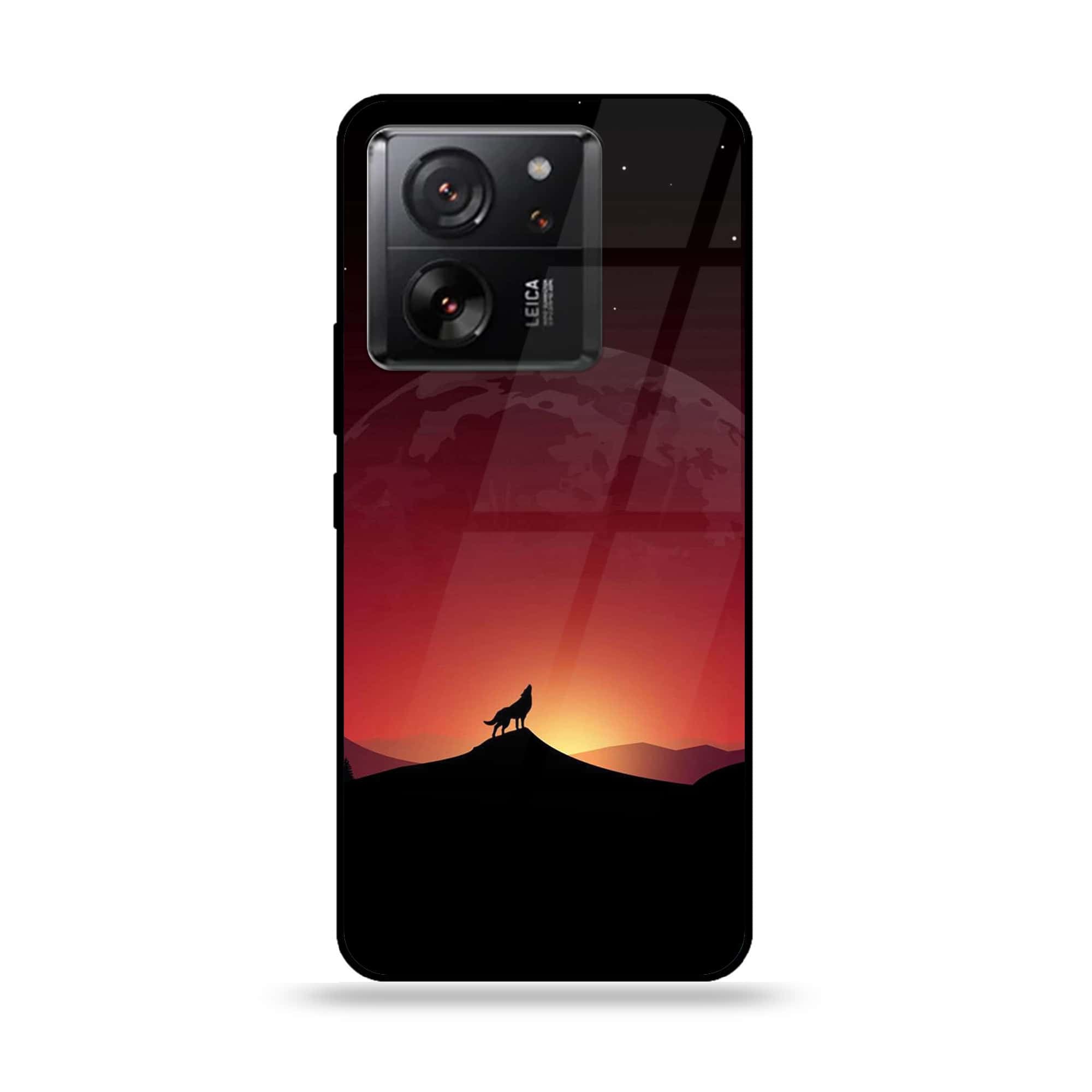 Xiaomi 13T Pro - Wolf Series - Premium Printed Glass soft Bumper shock Proof Case