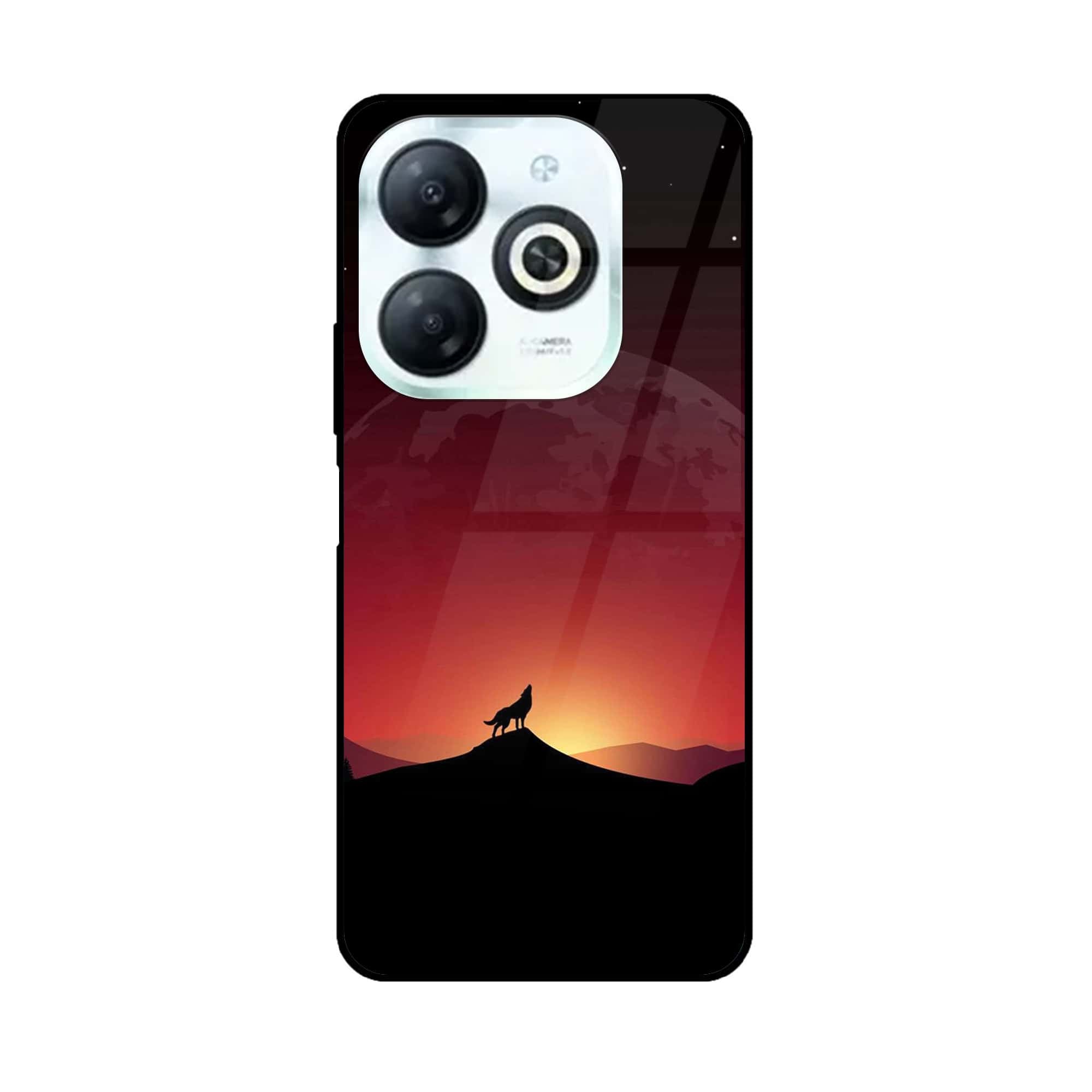 Tecno Spark 20 - Wolf Series - Premium Printed Glass soft Bumper shock Proof Case