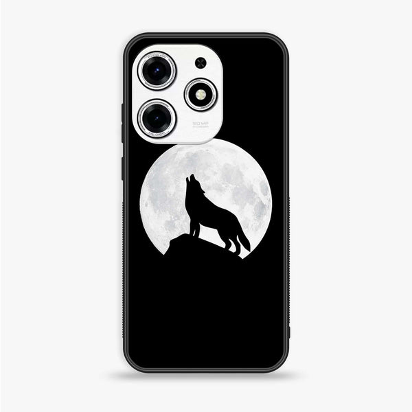 Tecno Spark 10 Pro - Wolf Design 3 - Premium Printed Glass soft Bumper shock Proof Case CS-14422