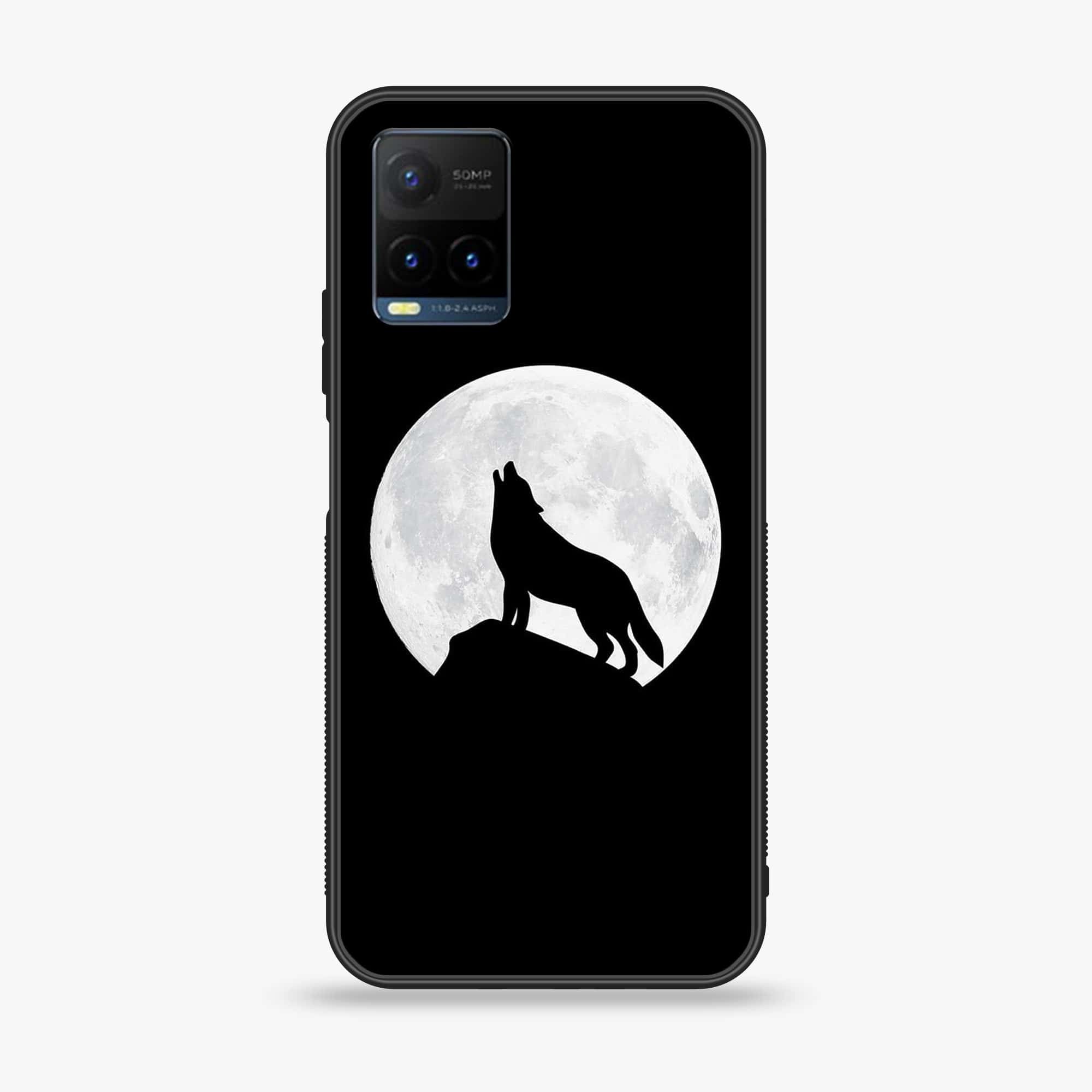 Vivo Y21t - Wolf Series - Premium Printed Glass soft Bumper shock Proof Case