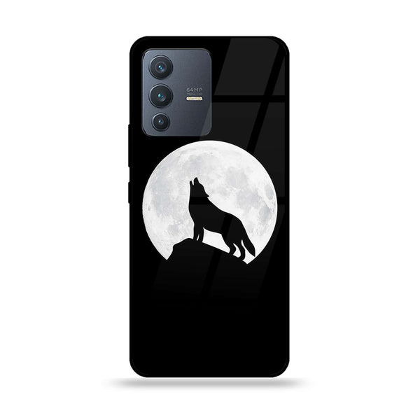 Vivo V23 5G/Vivo S12 5G - Wolf Design 3 - Premium Printed Glass soft Bumper shock Proof Case CS-23628