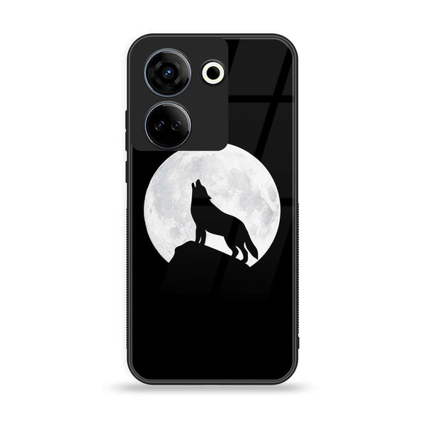 Tecno Camon 20 Pro - Wolf Series - Premium Printed Glass soft Bumper shock Proof Case CS-18464