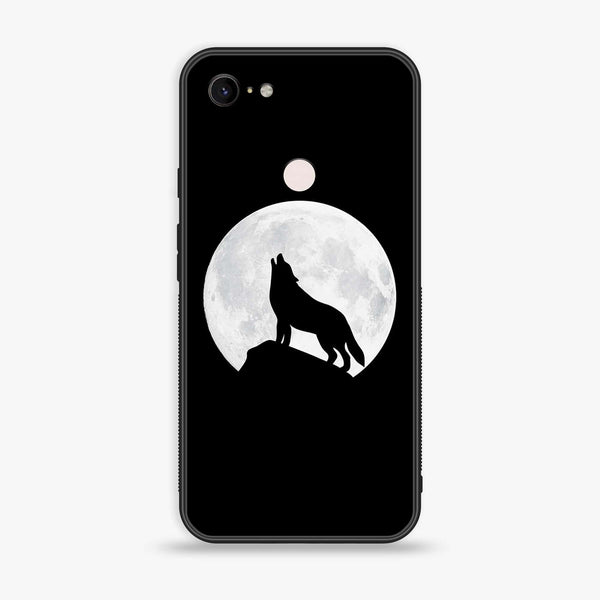 Google Pixel 3 XL - Wolf Design 3 - Premium Metal Printed soft Bumper Shock Proof Case CS-17417 CS-17872
