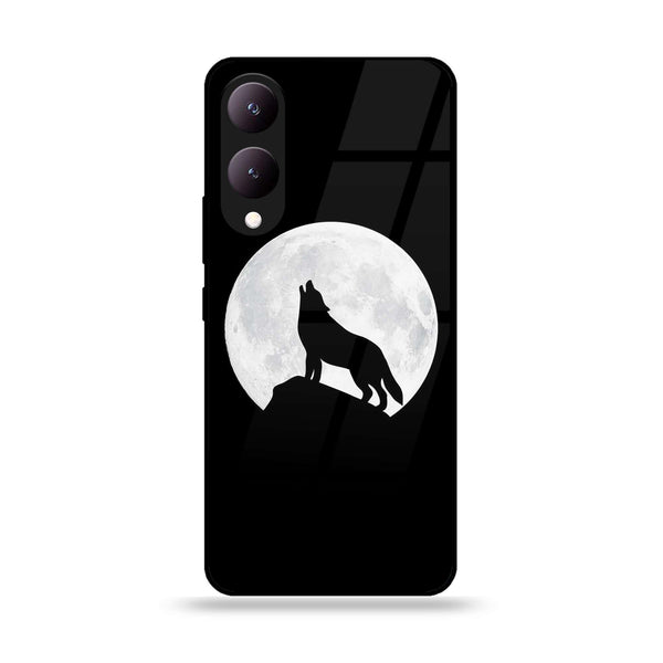 Vivo Y17S - Wolf  Design 3  - Premium Printed Glass soft Bumper shock Proof Case CS-25024