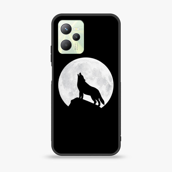 Realme C35 - Wolf Design 3 - Premium Printed Glass soft Bumper shock Proof Case CS-14657