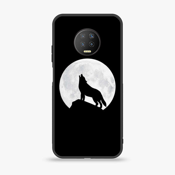 Infinix Note 7 - Wolf Design 3  - Premium Printed Glass soft Bumper shock Proof Case  CS-35980