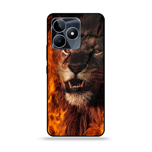 Realme C53 - Tiger Series  Design 2 - Premium Printed Glass soft Bumper shock Proof Case CS-19367