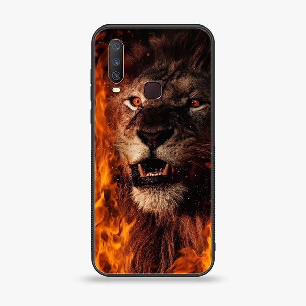 vivo y15/y17/y12  - Tiger  Design 2 - Premium Printed Glass soft Bumper shock Proof Case  CS-25752