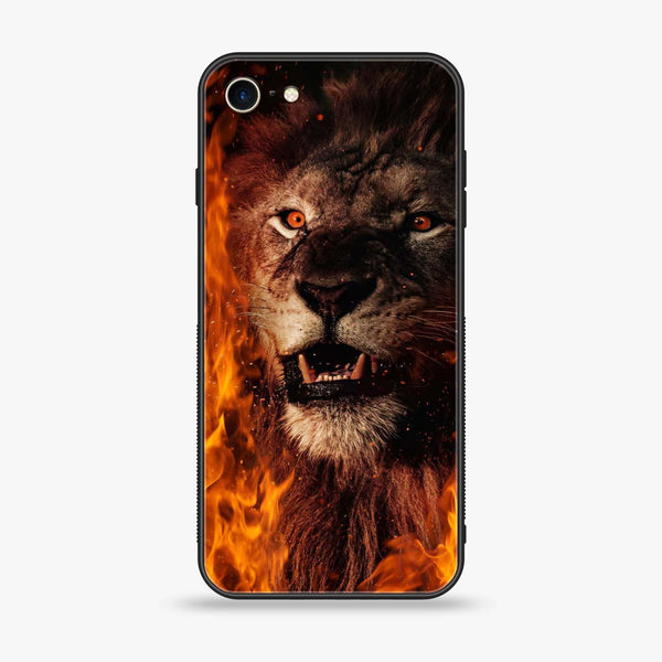 iPhone 6Plus  - Tiger Art Design 2 - Premium Printed Glass soft Bumper shock Proof Case CS-9155