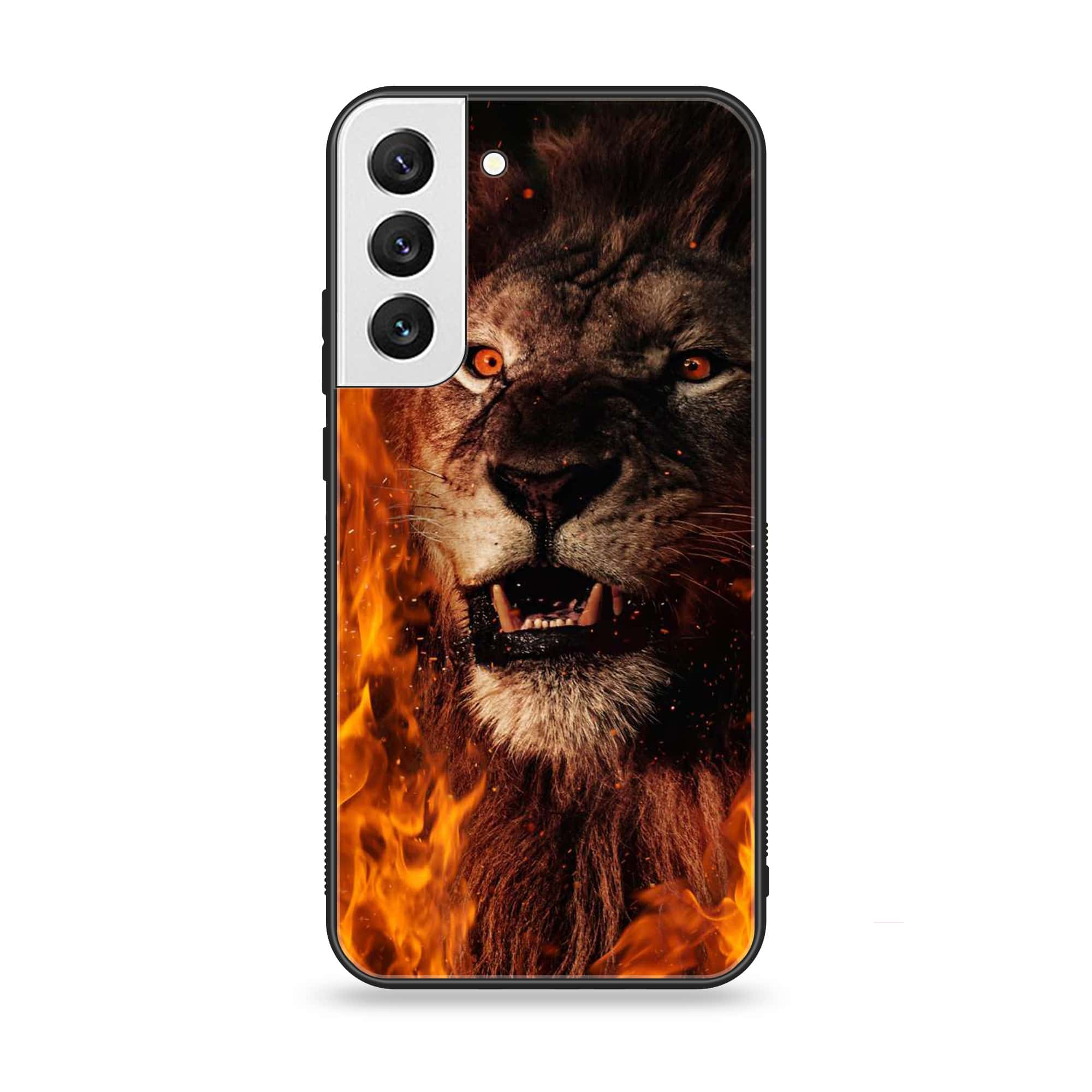 Samsung Galaxy S21 FE - Tiger Art series - Premium Printed Glass soft Bumper shock Proof Case