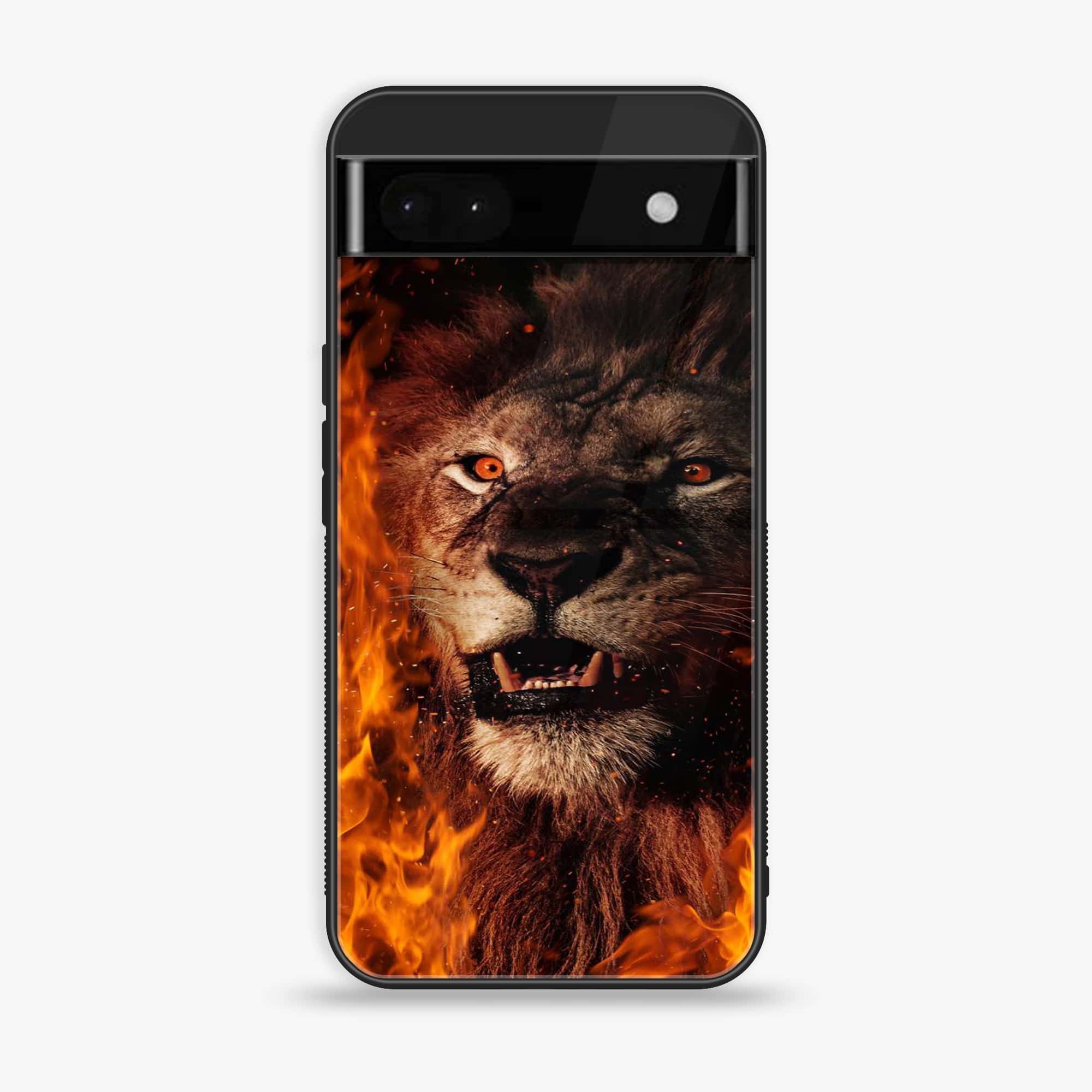 Google Pixel 6A - Tiger Series - Premium Metal Printed soft Bumper Shock Proof Case
