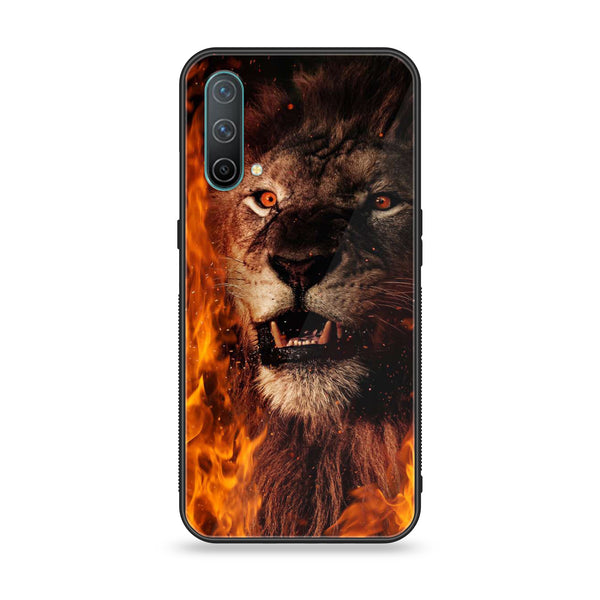 OnePlus Nord CE 5G - Tiger Design 2 - Premium Printed Glass soft Bumper shock Proof Case CS-16165