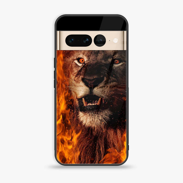 Google Pixel 7 Pro - Tiger  Design 2 - Premium Printed Glass soft Bumper shock Proof Case  CS-24424