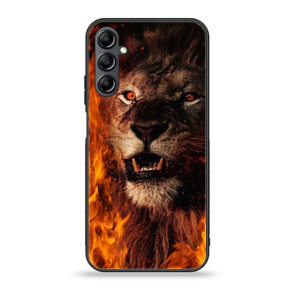 Samsung Galaxy A14 - Tiger Art Design 2 - Premium Printed Glass soft Bumper shock Proof Case CS-13699