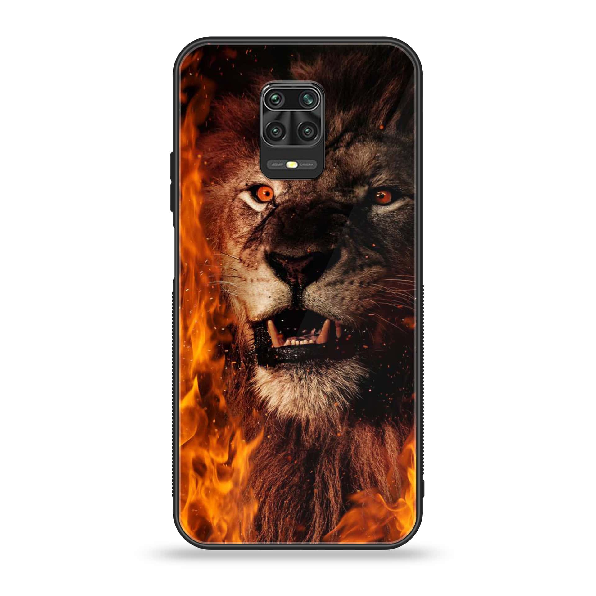 Xiaomi Redmi Note 9 Pro - Tiger Series - Premium Printed Glass soft Bumper shock Proof Case