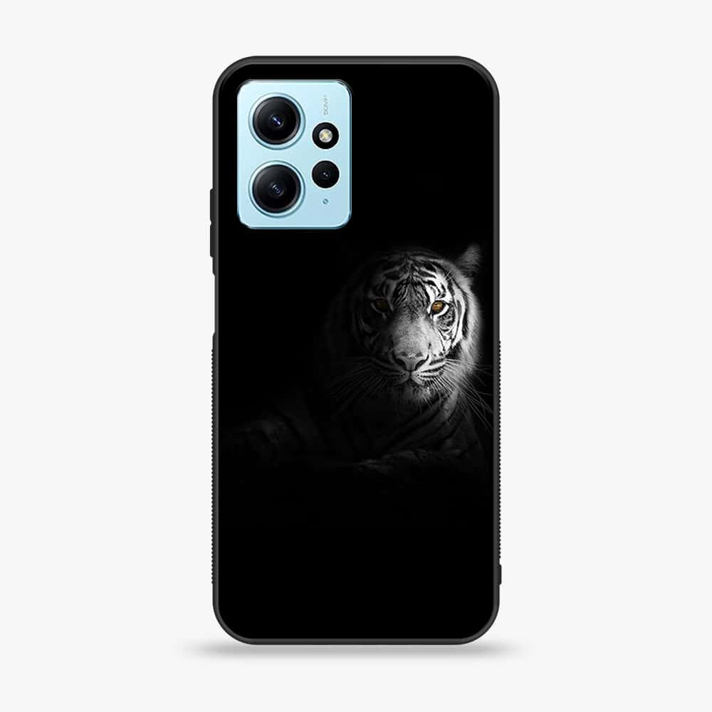 Xiaomi Redmi Note 12 - Tiger Series - Premium Printed Glass soft Bumper shock Proof Case