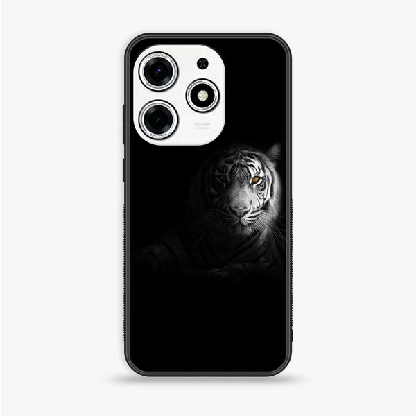 Tecno Spark 10 Pro - Tiger Design 10 - Premium Printed Glass soft Bumper shock Proof Case CS-40131