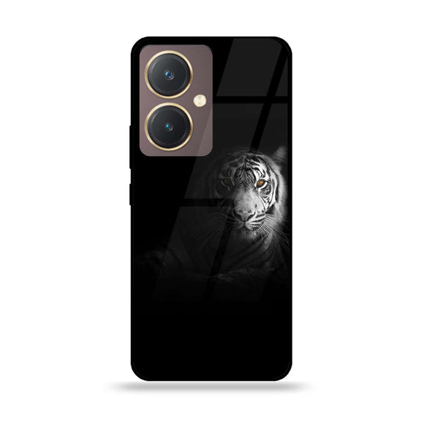 Vivo Y27 - Tiger Design 10 - Premium Printed Glass soft Bumper shock Proof Case CS-8384