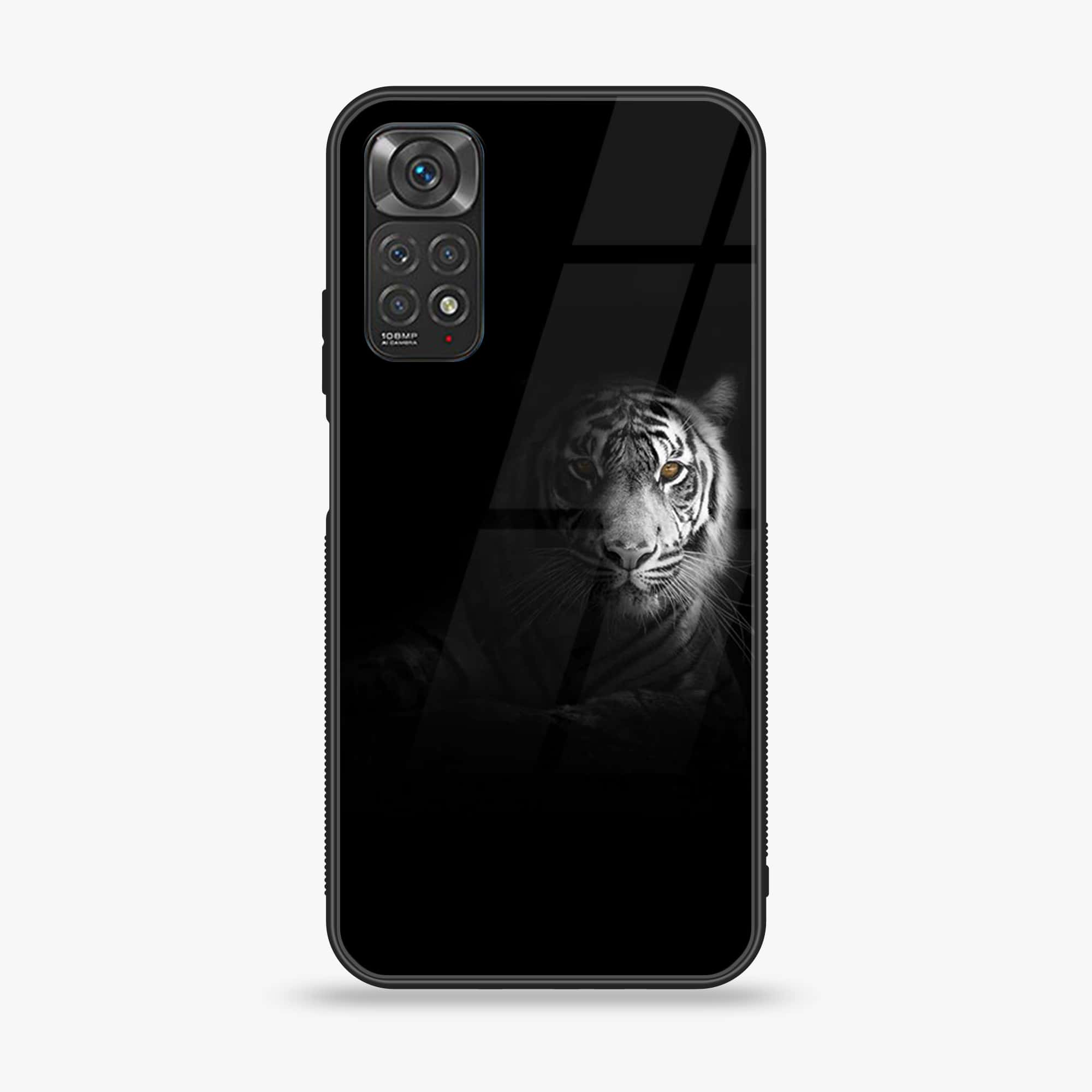 Xiaomi Redmi Note 11 Pro Tiger Art Series Premium Printed Glass soft Bumper shock Proof Case