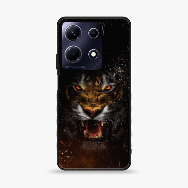 Infinix Note 30 - Tiger Design 9 - Premium Printed Glass soft Bumper shock Proof Case CS-15082 CS-15589