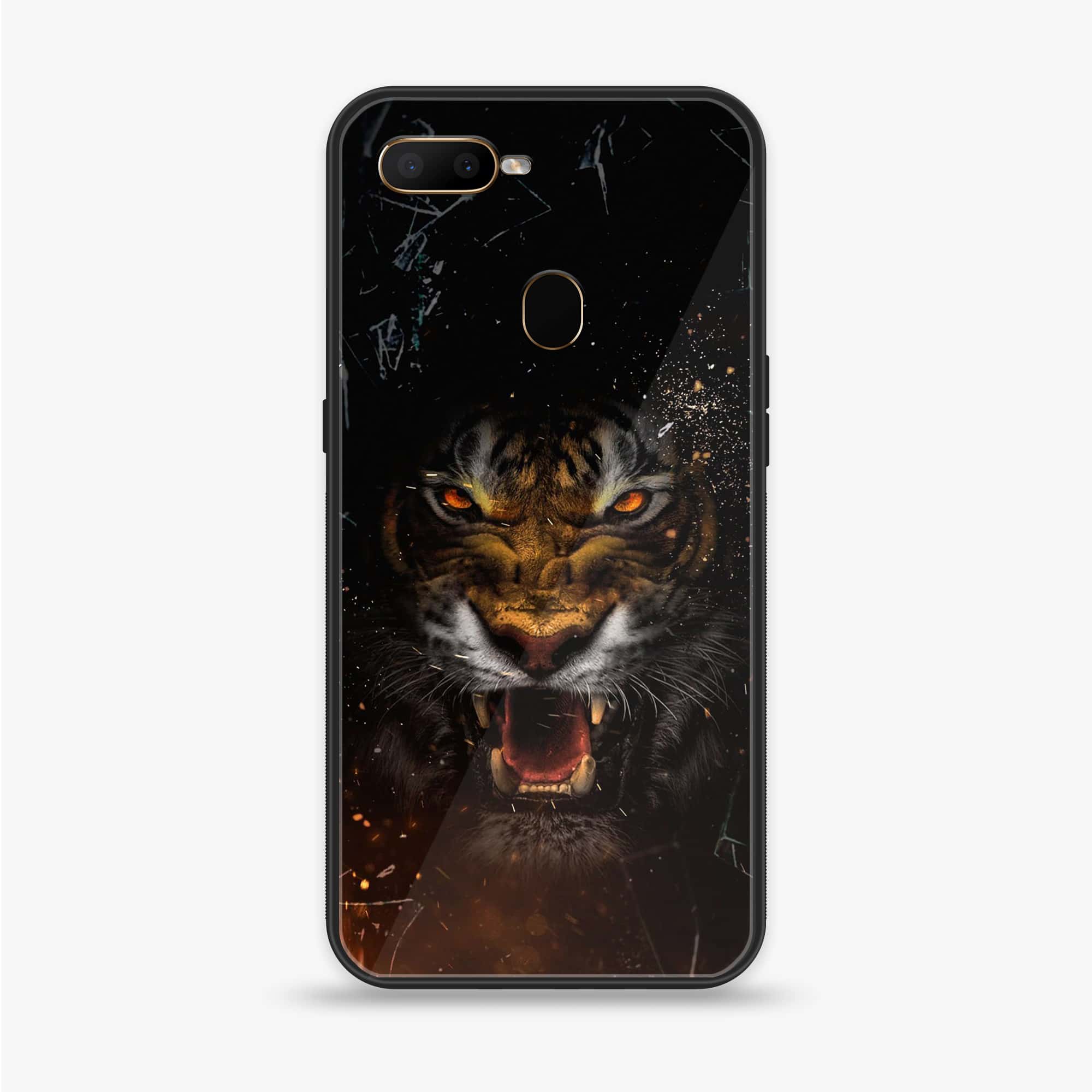 Oppo A12  - Tiger Series - Premium Printed soft Bumper shock Proof Case