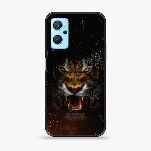 Realme 9i - Tiger  Design 9 - Premium Metal Printed soft Bumper shock Proof Case CS-30625